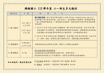 宣導-115多元新生報到