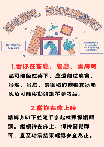 在家中遇地震